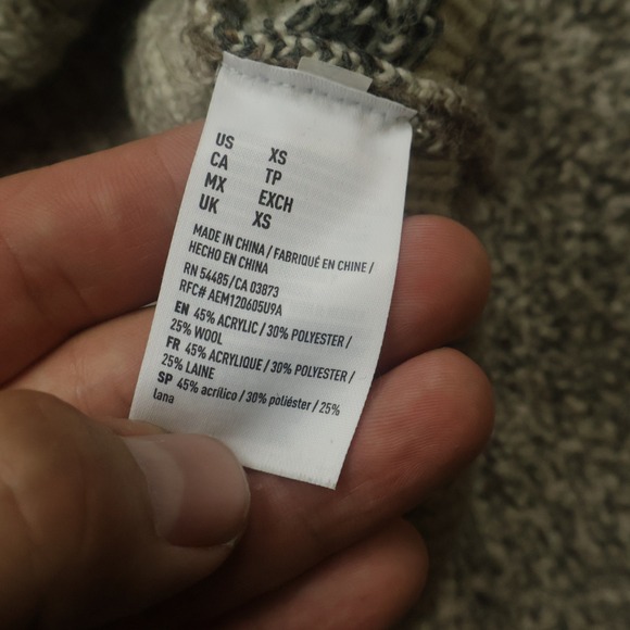 American Eagle sweater‎ womens XS Aztec Knit  Wool pullover Tribe cowgirl horse - Picture 5 of 8